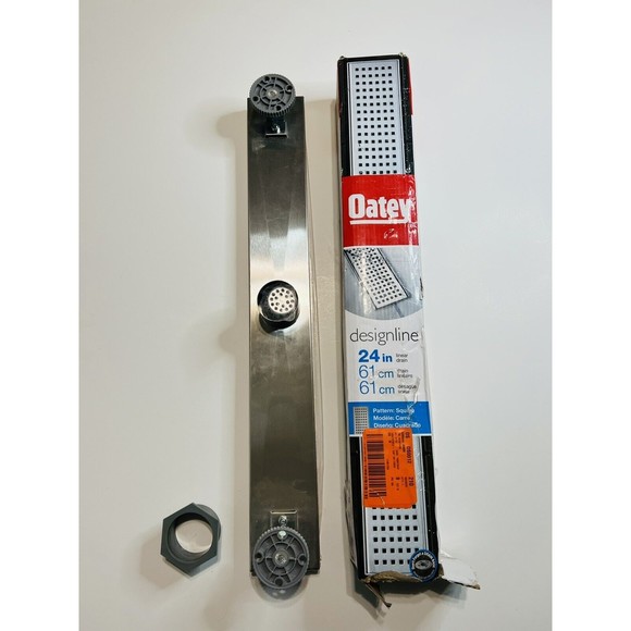 Oatey Designline 24 in. Stainless Steel Linear Shower Drain with Drain Cover New - Picture 5 of 6